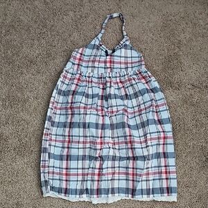 Chic Plaid Halter Dress